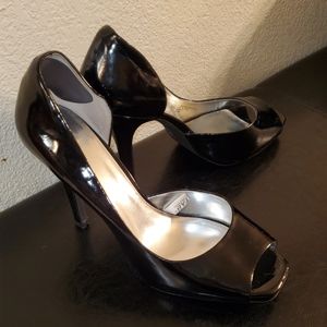 Size 11 black patent leather heels